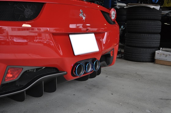  フェラーリ 458 スパイダー マフラー iPE イノテック 可変 バルブ マフラー 触媒ストレート